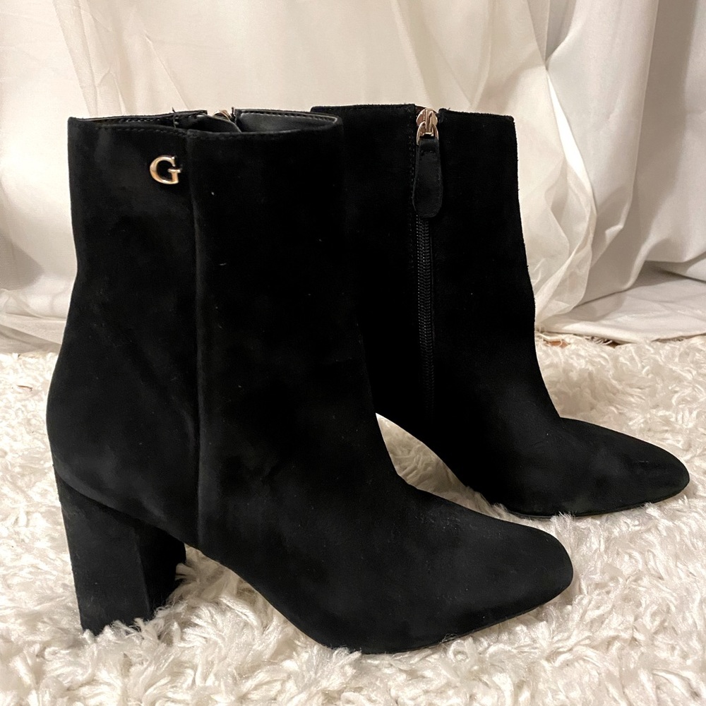 Guess, Black Suede boots, 7.5